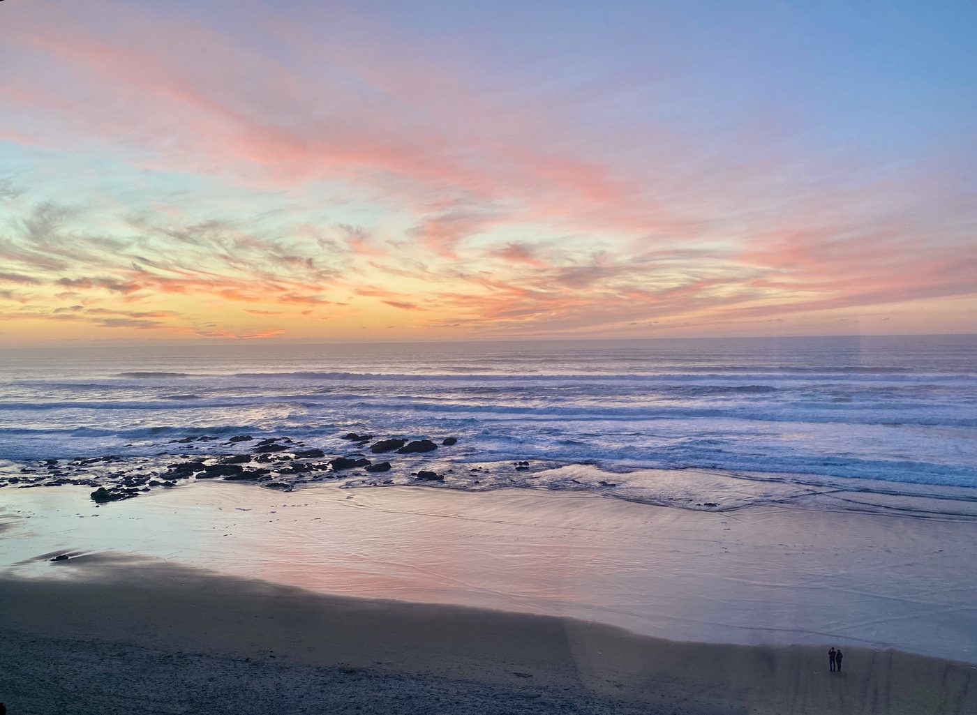 California coastline at sunset